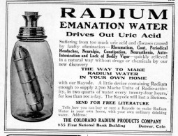 Radium Emanation Water In Your Own Home USA (Photo) - Objects