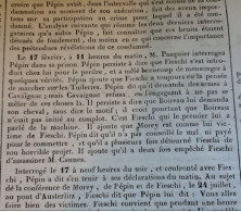 1836 ATTENTAT À LA « MACHINE INFERNALE »  Giussepe FIESCHI MOREY PÉPIN Contre Louis PHILIPPE - LE PILOTE DU CALVADOS - 1800 - 1849