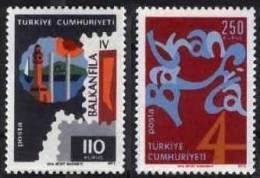 1973 TURKEY BALKAN COUNTRIES STAMP EXHIBITION "BALKANFILA IV" MNH ** - Ungebraucht