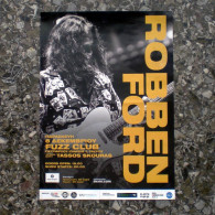 ROBBEN FORD: Original Poster For His Concert In Athens, Greece On 8th.Dec.2023 - Manifesti & Poster