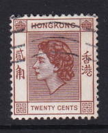 Hong Kong: 1954/62   QE II     SG181     20c      Used - Gebruikt