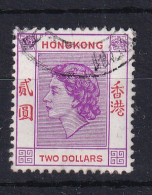 Hong Kong: 1954/62   QE II     SG189      $2    Reddish Violet & Scarlet       Used - Gebraucht