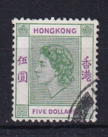 Hong Kong: 1954/62   QE II     SG190      $5    Green & Purple       Used - Gebruikt
