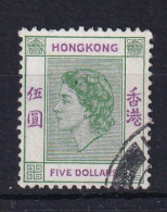 Hong Kong: 1954/62   QE II     SG190      $5    Green & Purple       Used - Usados