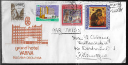 Bulgaria. 4 Stamps On Airmail Letter, Sent From Varna To Germany On 1.05.1982 - Lettres & Documents