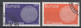 Frans Andorra  Europa Cept 1970 Gestempeld - 1970