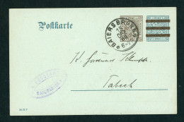 Württemberg Ganzsache DP 41 Baiersdorf 1908 - Postwaardestukken