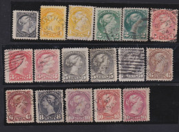 Canada    .    SG   .    17 Stamps     .    O     .  Cancelled - Used Stamps