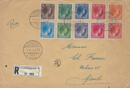 Luxembourg - Luxemburg  - Lettre  Recommandé, Timbres Charlotte Profil1946 - Covers & Documents