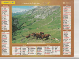 Calendrier-Almanach Des P.T.T 2003-Alpage Dans Les Aravis-Samoens -Département AIN-01-LAVIGNE - Groot Formaat: 2001-...