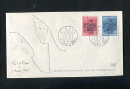 "NORWEGEN" 1960, Mi. 442/443 "Weltfluechtlingsjahr" FDC (5202) - FDC