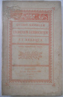 Liederen Eerdichten Et Reliqua Door Guido Gezelle 1893 Roeselare De Meester / Brugge Kortrijk - Poetry