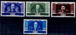 ROMANIA  1935 150. ANNIVERSARY OF DEATH OF THE UPRISING IN TRANSYLVANIA AGAINST HUNGARY MI No 480-3 MLH VF!! - Unused Stamps