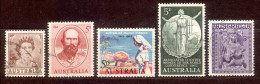 Australia Australien 1962 - Michel Nr. 316 - 320 O - Oblitérés