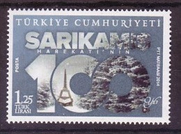 2014 TURKEY 100TH YEAR OF SARIKAMIS OPERATION MNH ** - Nuevos