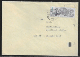 Czechoslovakia. Stamp Sc. 2705 On Letter, Sent From Starý Jičínon 16.01.89 For “Tesla” Uhersky Brod. - Lettres & Documents