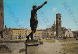 CARTOLINA  TORINO,PIEMONTE-PIAZZA S.GIOVANNI-LA CATTEDRALE,LE STATUE DI AUGUSTO E CESARE,BELLA ITALIA,NON VIAGGIATA - Places