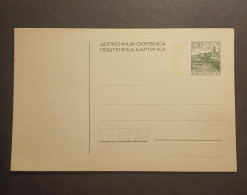 Yugoslavia Slovenia 1970's Unused Stationary Card "dopisnica" With Preprinted 0,30 Dinara Krk Stamp (No 3017) - Covers & Documents