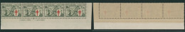 Chevalier - N°396 En Bande De 4** (MNH) + BDF, N° De Planche 2 Et Inscription Marginale "Atelier Du Timbres" - Unused Stamps