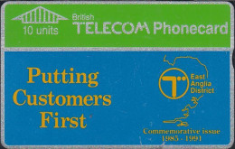 UK - British Telecom L&G  BTI003 - BT Internal Cards - East Anglia District - 10 Units - 103H - BT Interne Uitgaven