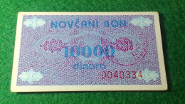 BOSNA HERSEK- 10 000 DİNARA UNC - Bosnie-Herzegovine