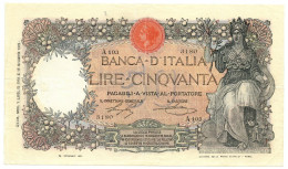 50 LIRE CAPRANESI BUOI TESTINA DECRETO 01/07/1918 BB/SPL - Regno D'Italia – Other