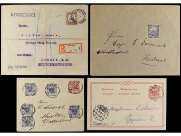 COLONIAS ALEMANAS. 1900-13. Lot Of 10 Covers And Cards. - Andere & Zonder Classificatie