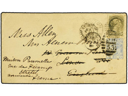 CANADA. 1881 (Sept 3). Cover From HAMILTON To LONDON Franked By Small Queen 5c. Slate Grey-green Tied By HAMILTON Despat - Andere & Zonder Classificatie