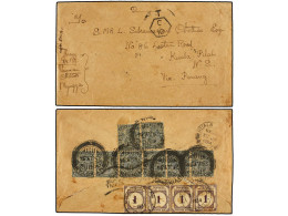 MALAYA. 1934. MYINGYAN (Burma) To KUALA PILAH (Negri Sembilan, Malaya). Envelope Franked With Seven 3 Pies Green Stamps, - Autres & Non Classés