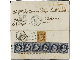 ITALIA. 1858. PARÍS A PALERMO. Carta Manuscrita Y Firmada Por El Famoso Músico GIOACCHINO ROSSINI, Dirigida A Su Amigo E - Other & Unclassified