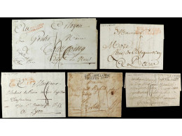 HOLANDA-PAISES BAJOS. 1800-1813. 5 Covers Of French Army In Holand. Ex. Col. TEISSEIRE. - Autres & Non Classés