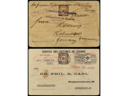 PORTUGAL. 1917. 2 Cards GERMAN Prisioners In Açores Islands. - Sonstige & Ohne Zuordnung