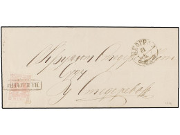 SERBIA. 1866 (31-8). BEOGRAD To SMEDEREVO. 20 Pa. Rose Wien Printing. VERY FINE. Mi.2. - Autres & Non Classés