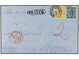 SUECIA. 1871. Wrapper To London Franked 12 & 24 Ore Tied By Stockholm Date Stamp. Obverse Bears Oval-framed 'Franco' And - Sonstige & Ohne Zuordnung