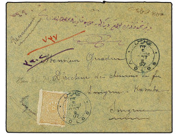 TURQUIA. 1897. GREECE. Registered Cover Bearing 1892 Issue 2 Piastres Tied By Bilingual VOLOS Cancellation To SMYRNE (C/ - Other & Unclassified