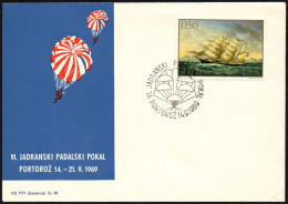 YUGOSLAVIA PORTOROZ 1969 - VI ADRIATIC PARACHUTE CUP - M - Parachutisme