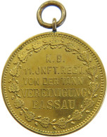 DEUTSCHES REICH MEDAILLE  11. INFANTERIE REGIMENT VON DER TANN VEREINIGUNG PASSAU #sm05 1063 - Sonstige & Ohne Zuordnung