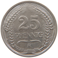 KAISERREICH 25 PFENNIG 1911 A  #t029 0201 - 25 Pfennig