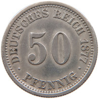 KAISERREICH 50 PFENNIG 1877 F  #t029 0251 - 50 Pfennig