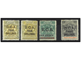 * NYASSALAND. 1892-95. BRITISH CENTRAL AFRICA. 3 Values, Complete Set. 4 S. On 5 S. Two Items. Yv. 17/19 Cat. 590€. SG.1 - Other & Unclassified