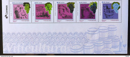 C 3974 Brazil Stamp Viticulture Drink Grape Wine 2020 Complete Series With Vignette - Neufs