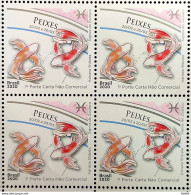C 3882 Brazil Stamp Zodiac Signs Pisces Astrology 2020 Block Of 4 - Neufs