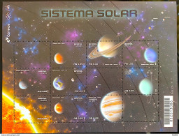 B 215 Brazil Stamp Solar System Planets Sun Astronomy Sun 2020 - Neufs