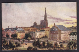 GERMANY - Strassburg I/e, Blick Vom Kaiserplatz / Oilette, Raphael Tuck And Sons, No. 676 / Postcard Circulated, 2 Scans - Ohne Zuordnung