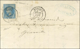 Bureau De Passe 1087 (51) (LAVAL) / N° 29 à Côté Càd T 17 MORLAIX (28) Sur Lettre Avec Texte Daté De Morlaix Pour Granvi - 1863-1870 Napoléon III Lauré