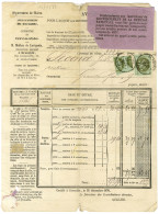 Càd T 17 GRENOBLE / N° 39 + 2 Ex Coupés Pour Fraude De Postier Sur Document Des Contributions Du Département De L'Isère  - 1870 Emission De Bordeaux