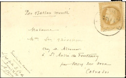 Càd T 17 MONTREUIL-S-BOIS 14 NOV. 70 Sur Carte Saint André De Fontenay Sans Càd D'arrivée. Au Recto, Mention Manuscrite  - Oorlog 1870