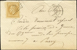 Ancre / N° 28 Càd PARIS (60) 19 MAI 71 Sur Lettre Adressée à Un Militaire à Passy. - TB / SUP. - R. - Oorlog 1870