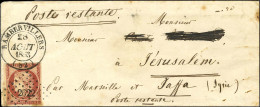 PC 2622 / N° 6 (leg Def) Càd T 14 RAMBERVILLERS (82) Sur Lettre Pour Jérusalem '' Par Marseille Et Jaffa Syrie ''. Au Ve - 1849-1876: Classic Period
