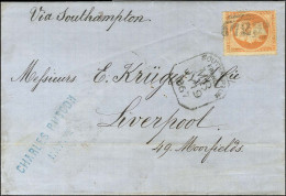 Killer 723 / N° 23 Càd SOUTHAMPTON / FRANCE / MB Sur Lettre Du Havre Pour Liverpool. 1867. - TB. - R. - 1849-1876: Période Classique